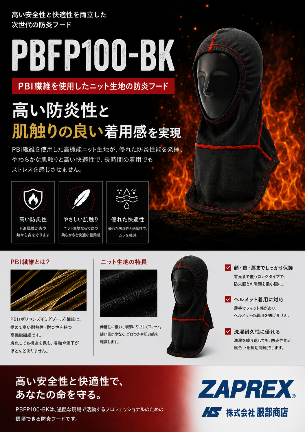 PBI防火フード（おすすめ）